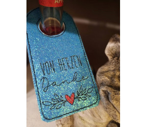 2€ ZUSATZTÜRCHEN 3. Dezember - Stickserie - 12 ITH Flaschenanhänger Vol. 3